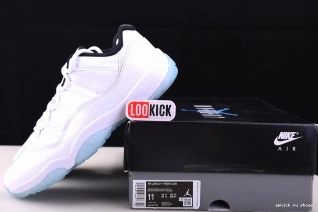Rep Low AV2187-117 11 Air Blue Jordan Legend 0703